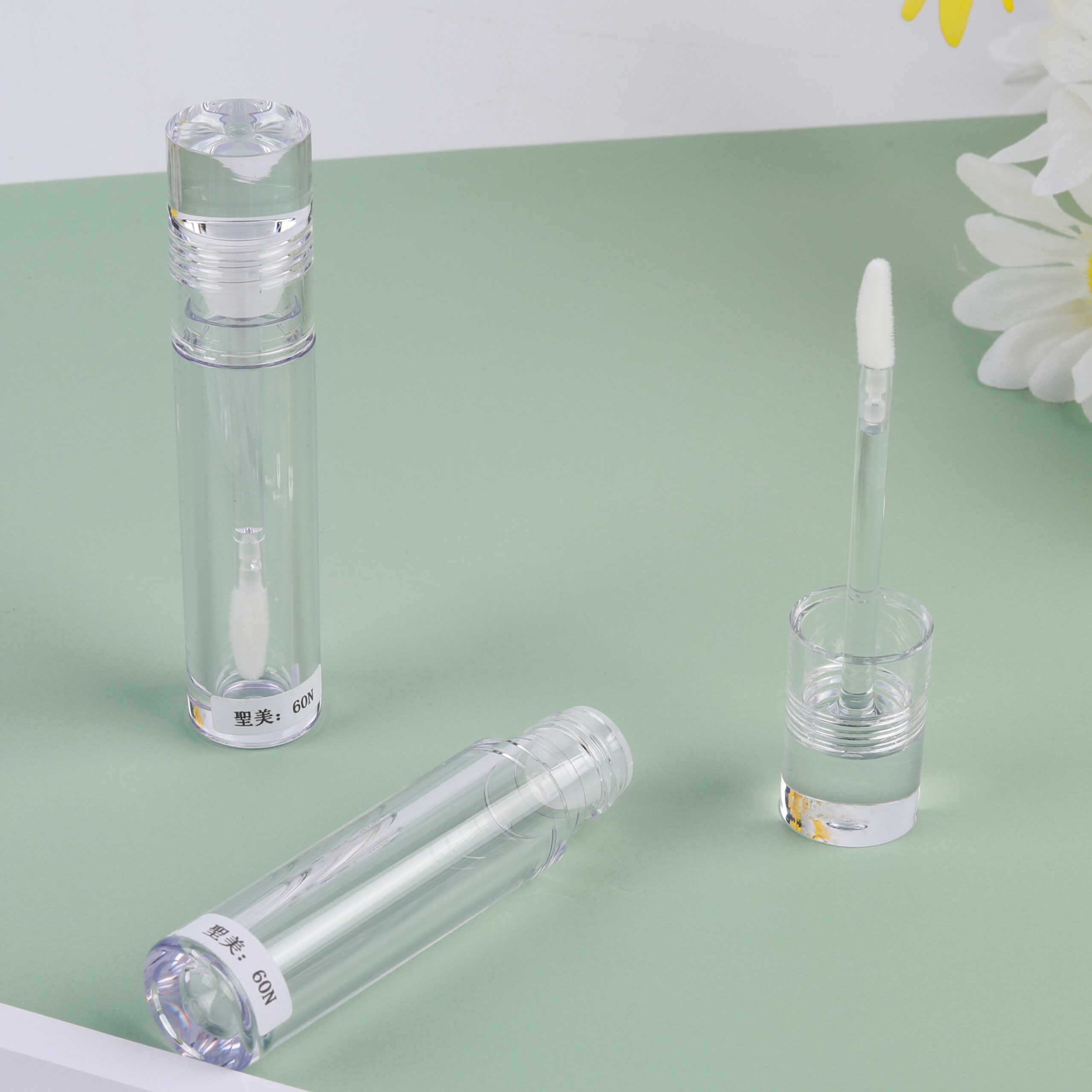 Custom-logo Cosmetic Clear 3.5ml 5ml Lip Gloss Tube - cosmopacks